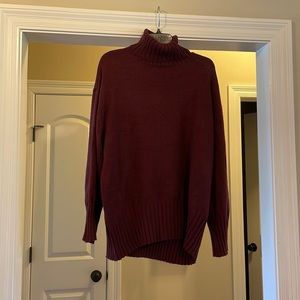 A New Day Burgundy Turtleneck